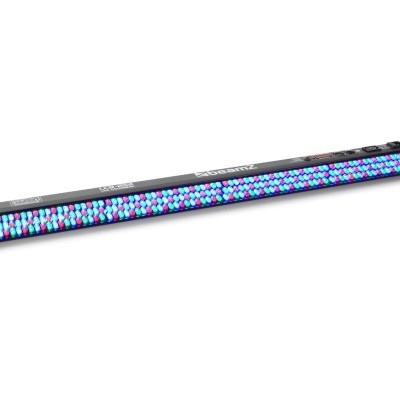 Barra de luz LED colorida em fundo branco