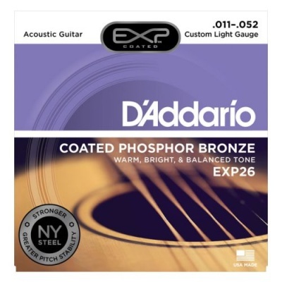 Embalagem de cordas DAddario para guitarra acústica