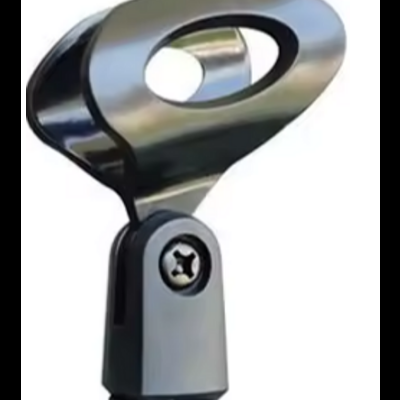 Suporte para microfone preto com parafuso ajustável