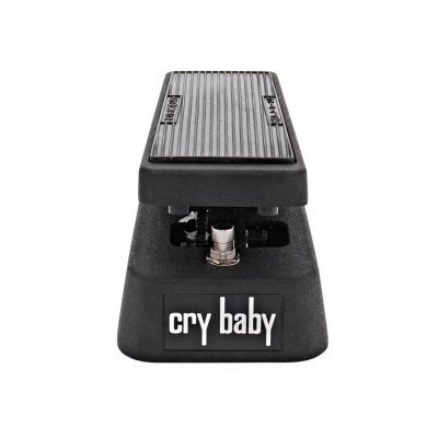 Pedal de efeitos para guitarra Cry Baby preto com texto branco