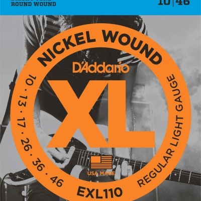 Embalagem de cordas D'Addario XL Nickel Wound para guitarra elétrica