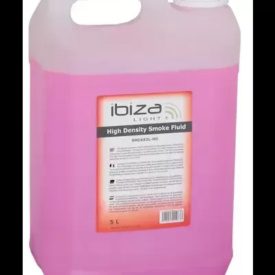 Recipiente plástico rosa com fluido para máquinas de fumo