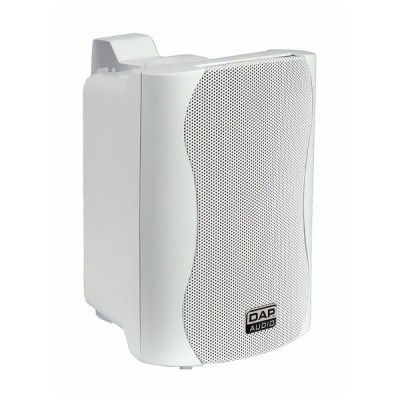 Coluna de áudio branca DAP Audio com grelha metálica perfurada