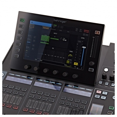 Mixer digital Behringer com tela tátil e botões