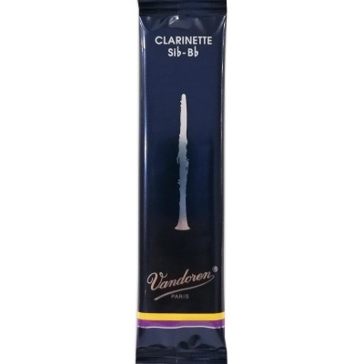 Palheta para clarinete Vandoren em embalagem azul escura