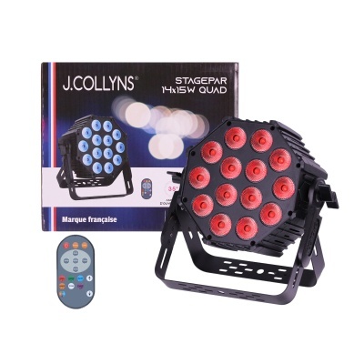 Projetor de luz LED J. COLLYNS com 14 LEDs vermelhos e controlo remoto