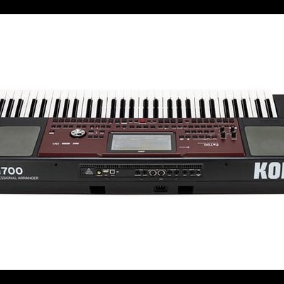 Teclado musical eletrônico KORG Pa700 com ecrã tátil e botões