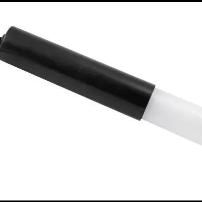 Vara preta e branca com cordão sobre fundo branco