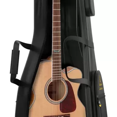 Violão acústico em capa preta acolchoada com bolso lateral MONKEY LOOP