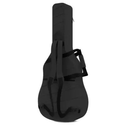 Capa preta para guitarra com alças acolchoadas e fecho