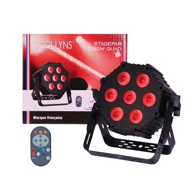 Iluminação de palco J.COLLYNS STAGEPAR com LEDs vermelhos e comando remoto