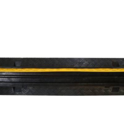 Protector de cabo preto com tampa amarela