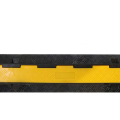 Protector de cabo amarelo e preto com textura quadriculada