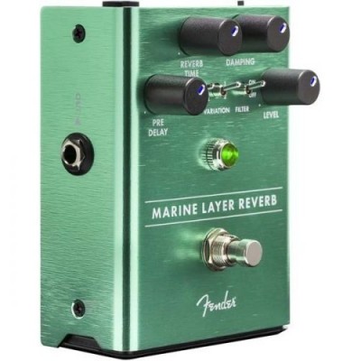 Pedal de efeito para guitarra Fender Marine Layer Reverb verde metálico