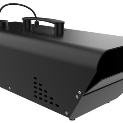 Máquina de fumos preta AUDIBAX com pega e botões