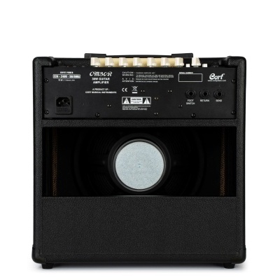 Amplificador de guitarra Cort CM30R preto com controlo creme
