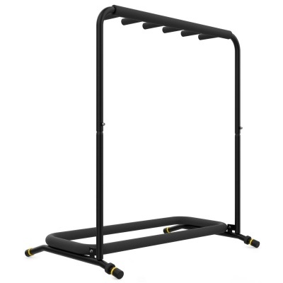 Suporte para barra pull-up preto com base retangular almofadada