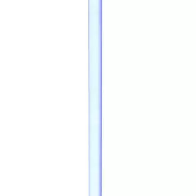 Luminária vertical com tubo de luz e base preta