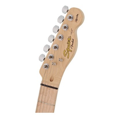 Cabeça de guitarra elétrica Squier Tele em madeira clara