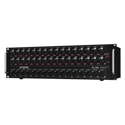 Interface áudio Behringer DL32 32 entradas XLR preta