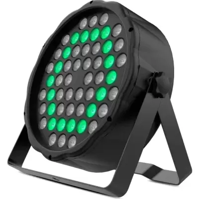 Refletor LED de luz negra redondo com LEDs verdes