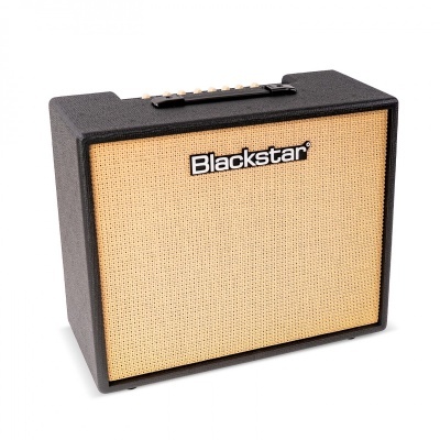 Amplificador Blackstar com grelha bege e corpo preto