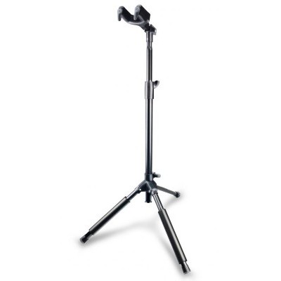 Suporte para bicicleta preto com base tripé