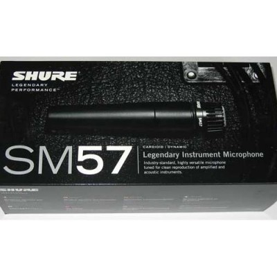 Caixa preta de microfone SHURE SM57