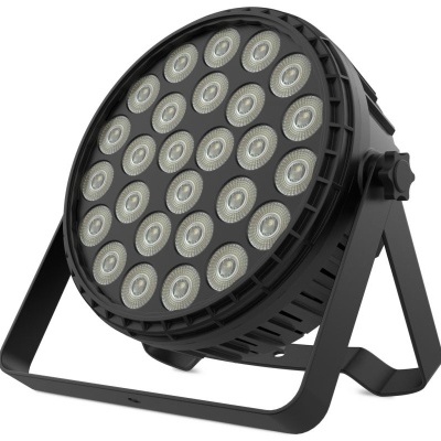 Refletor LED redondo preto com 24 LEDs