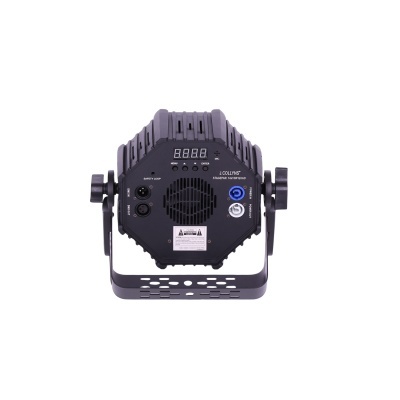 Luz de palco preta J.COLLYNS com visor digital e conexões traseiras