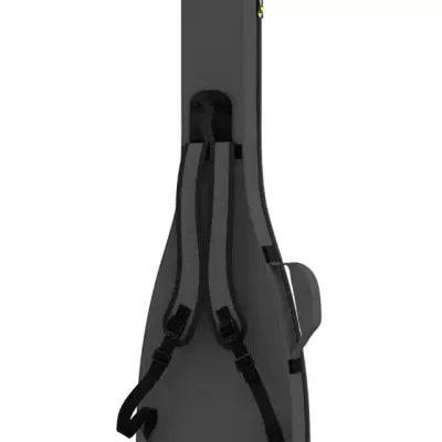 Estojo rígido preto para guitarra com alças ajustáveis