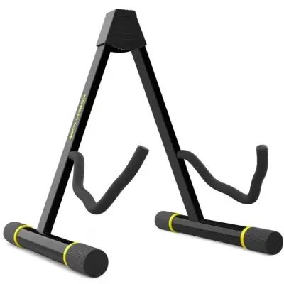 Suporte para guitarra preto com proteção acolchoada