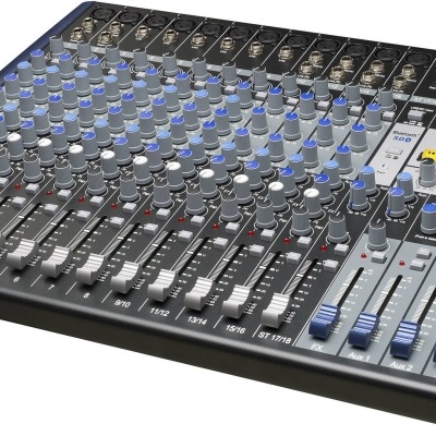Mesa de mistura de áudio STUDIO LIVE 16.0.2 com botões e faders