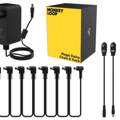 Conjunto de cabos de carregamento com adaptador e embalagem MONKEY LOOP