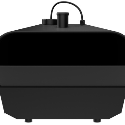 Máquina para fazer pipocas preta com tampa transparente