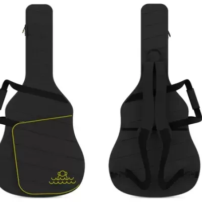 Duas capas para guitarra pretas com bolso e alças ajustáveis