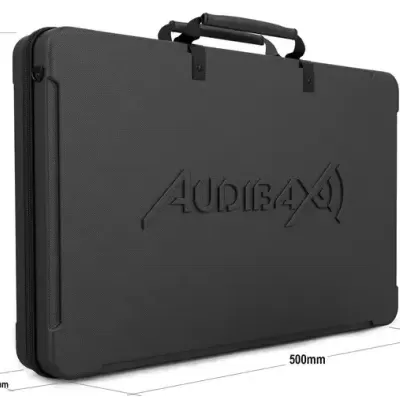 Mala de transporte preta da marca Aubeax com pega acolchoada