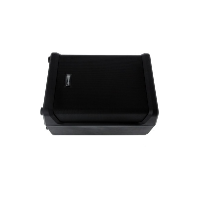 Coluna de som preta com logótipo POWER