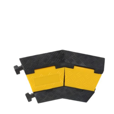 Peças de calços para cabos amarelos e pretos texturizados