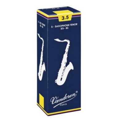 Embalagem azul para palhetas de saxofone tenor Vandoren