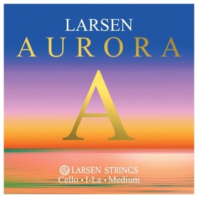 Embalagem colorida de cordas para violoncelo Larsen Aurora