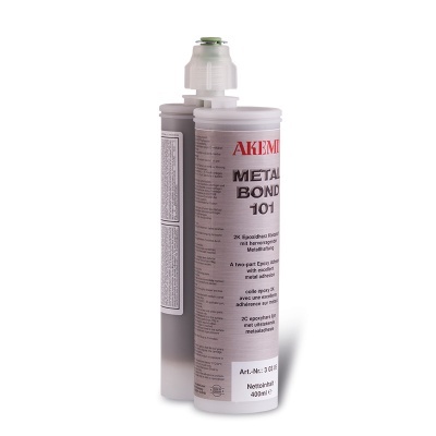 Embalagem branca dupla para adesivo químico AKEMI METAL BOND 101 400ml