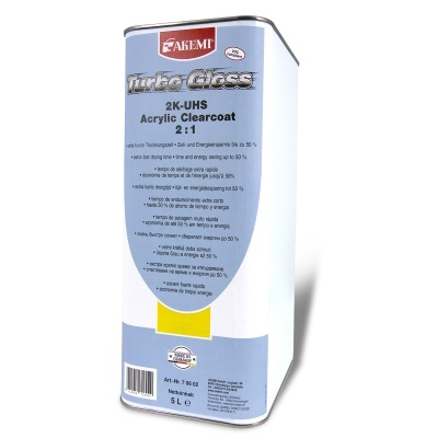 Lata de verniz acrílico transparente AKEMI Turbo Gloss 5L