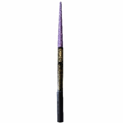 Lápis de olhos lilás com glitter e parte preta mate