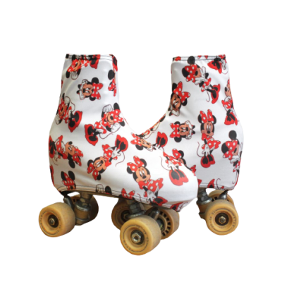 Par de patins de rodas com capa estampada de Minnie Mouse
