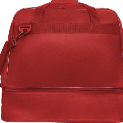 Mala de desporto vermelha com alças e fecho