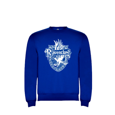 Camisola azul com estampado branco Ravenclaw