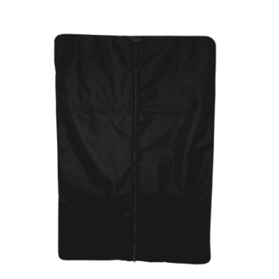 Capa protetora preta para mala com fecho central