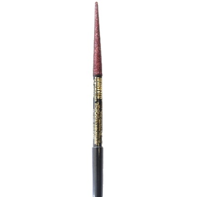 Lápis de olhos rosa cintilante com corpo preto e dourado