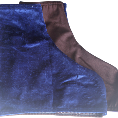 Protetores de calçado para gelo em azul e castanho